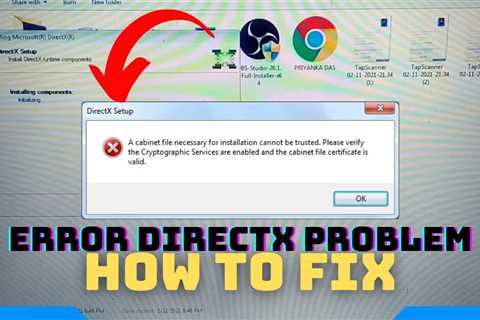 Beste Stijl Om DirectX-configuratiefout Te Verwijderen Maakt Gebruik Van CAB-bestand
