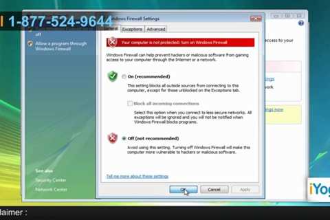 SOLVED: Suggestions To Fix Disabled Windows Firewall In Vista