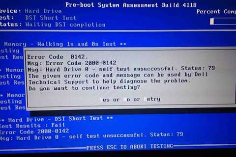 Solution For Dell Inspiron 1545 With Error Code 0142