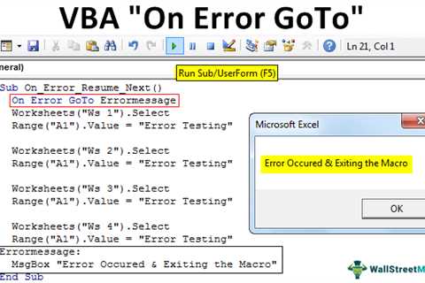 Best Way To Fix VBA Goto Syntax Errors