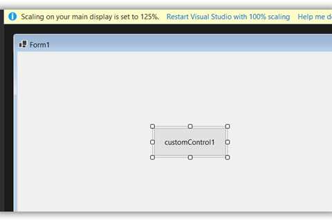 Fix C# Control Designer Not Found