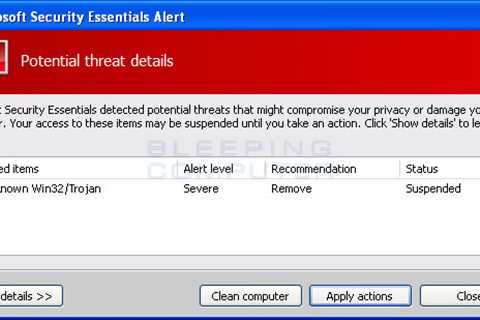 Solution For Fake Windows Antivirus Security Warning