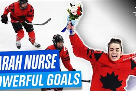 Sarah Nurse's powerful goals at Beijing 2022! 🏒