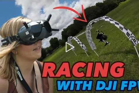 Racing with the DJI FPV Drone! - How to Corkscrew