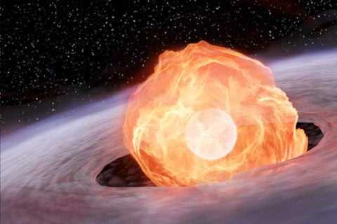 Explosion on a White Dwarf Observed