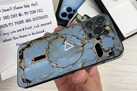 How i Restore Destroyed iPhone 13 Pro Max, Cracked Phone Restoration