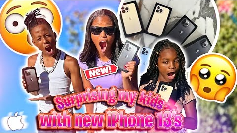 I Surprised My Kids With Brand New Iphone 13's For The Summer!