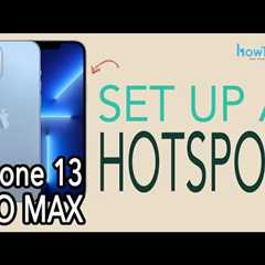 How to Turn On Hotspot on Iphone 13 - HowtooDude