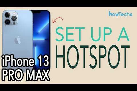 How to Turn On Hotspot on Iphone 13 - HowtooDude