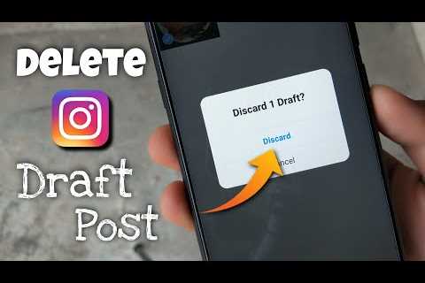 How do I delete a draft post on Instagram? - HowtooDude