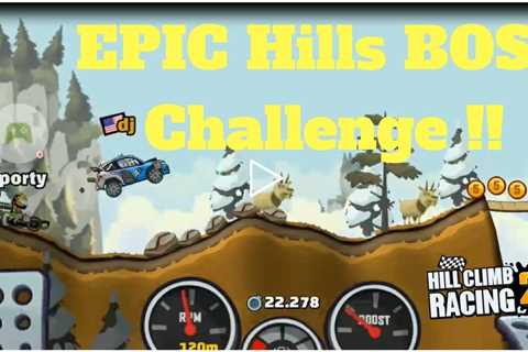 HIll Climb Racing 2 - Epic Hills Boss Challenge!!  Also Interstate Cup and Big Air Cup Gameplay