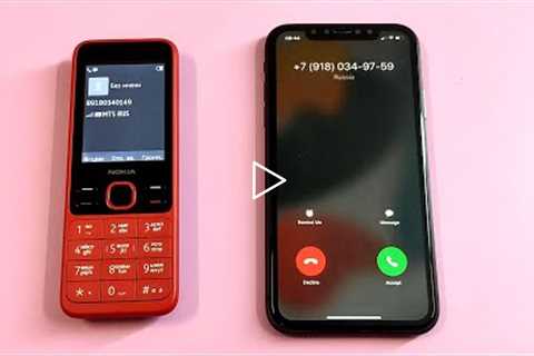 iPhone 11 vs Nokia 150 Incoming call & Outgoing call