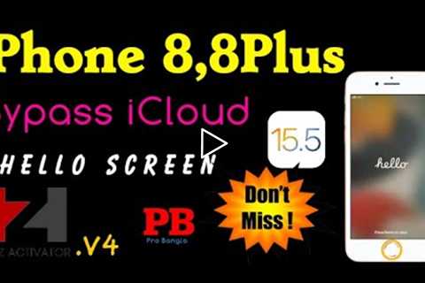 iPhone 8,8Plus Bypass iCloud iOS 15.5 Hello Screen Devices Bypass iCloud By HFZ Activator Full Guide