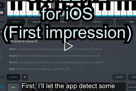 Scaler 2 for iOS - First impression and demo (Korg Module's 90's IDM sound pack)