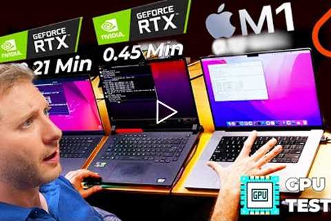 When M1 DESTROYS a RTX card for Machine Learning | MacBook Pro vs Dell XPS 15