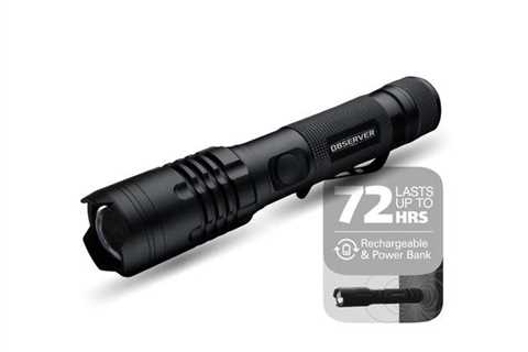1200 Lumen Tactical LED Rechargeable Flashlight with Energy Financial institution & Twin Energy ..