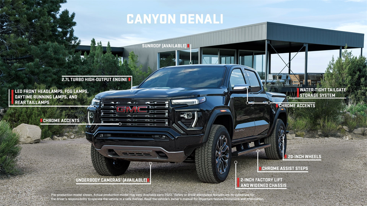 2023 GMC Canyon Debuts With Rugged AT4X Trim, Advanced Safety Features, Underbody Cameras & More