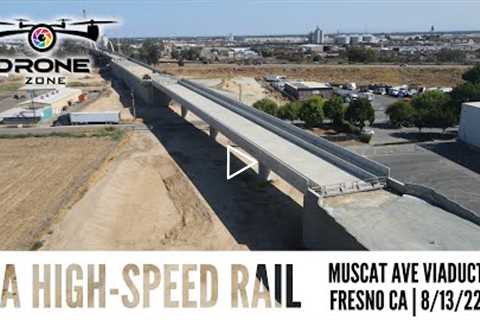 CA High-Speed Rail DRONE UPDATE: Muscat Ave Viaduct - Fresno County, CA | 8/13/22