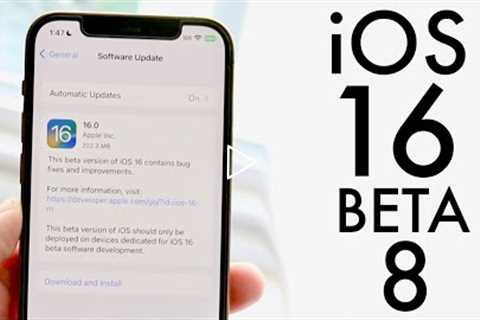 iOS 16 Beta 8 Review! (Features, Changes, Etc)