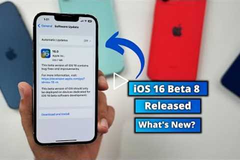 iOS 16 Beta 8 Released | What's New?