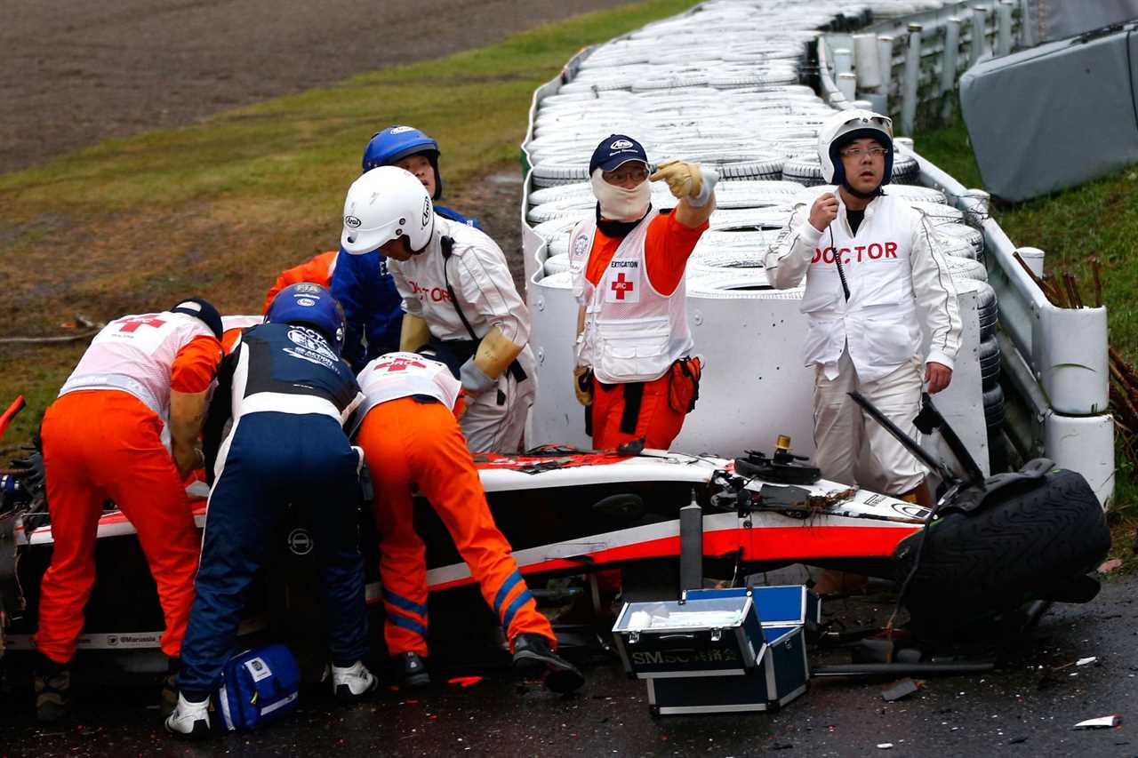 5 times F1 drivers suffered high G forces during a crash