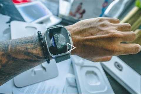 Apple Watch Ultra & iPhone 14 Pro Max Unboxing 🧿 Mega Gadgets Unboxing 🔥