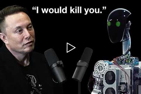 First chat with the “conscious” AI & Tesla's robot, w Elon Musk. AI's first serious threat.