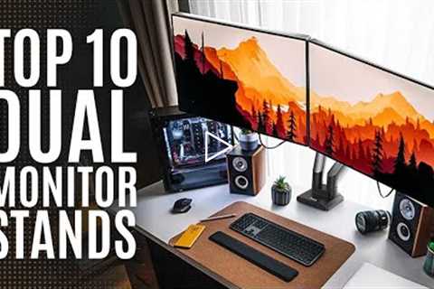 Top 10: Best Dual Monitor Stand Mounts of 2022 / Computer Monitor Stand Arms with Full Adjustability