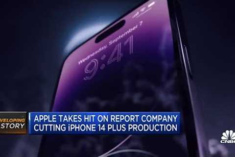 Apple takes a hit on report it plans to cut production on iPhone 14 Plus