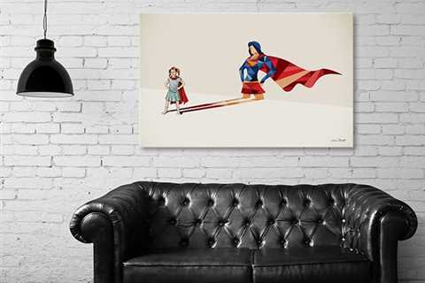 Strolling Shadow, Heroine Canvas Print for $69