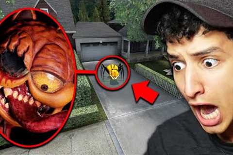 Drone Catches CURSED GARFIELD Outside My House!