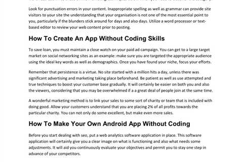 How To Create An App Without Coding Skills.pdf | Powered by Box