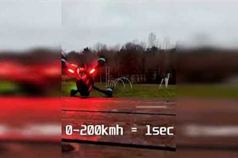 0-200 Km/h in 1 second -DRONE- 0-200 Km/h 1 saniye