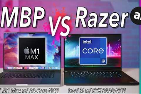 Compared! Razer Blade 15 Advanced VS 16 MacBook Pro M1 Max!