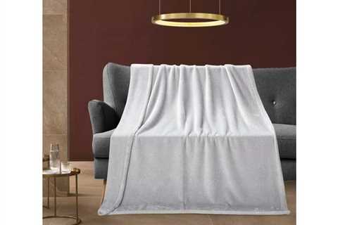 Traditional Textured Fleece Throw Silver for $60