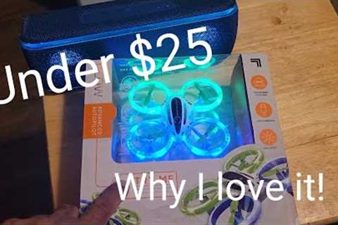 Sharper Image glow Stunt Drone under $25! So much fun I almost hurt someone!