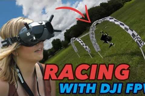 Racing with the DJI FPV Drone! - How to Corkscrew