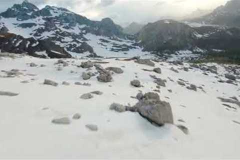 Flying Over 4K drone footag of a mountain and glacier | Bird''''s Eye View