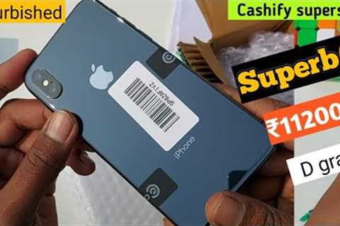 Unboxing iphone X ₹11200  superb🔥|D grade  Cashify supersale app | refurbished iPhone | Best deal..