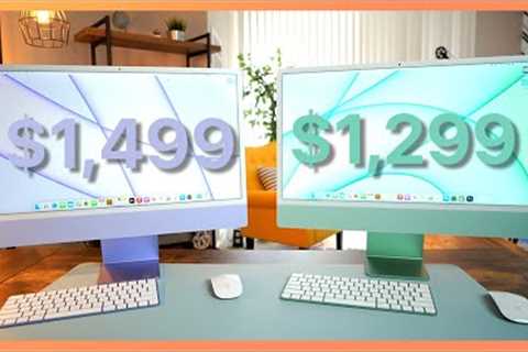 Base model M1 24 iMac vs upgraded model, worth an extra $200? Performance & benchmarks!