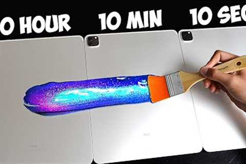 I Customized An iPad In 10 Hours, 1 Hour, 10 Minutes, 1 Minute & 10 Seconds - Challenge