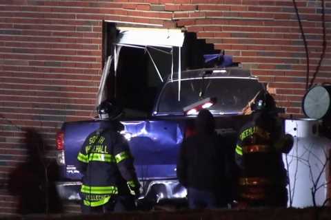 Pickup truck crashes into North Whitehall home and narrowly misses propane tanks | Lehigh Valley..