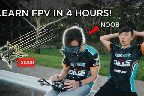 Learn To Fly FPV DRONES In 4 HOURS! (From Scratch)