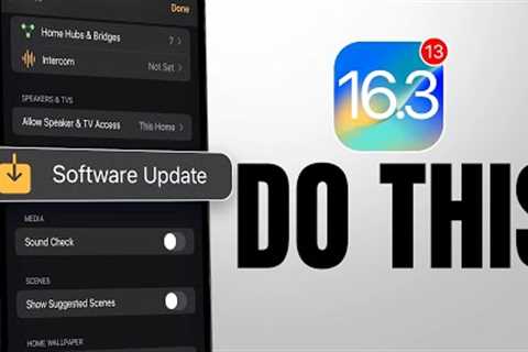 Do This After Updating to iOS 16.3