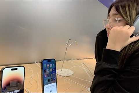 iPhone 14 Pro Shopping at the Apple Store Vlog
