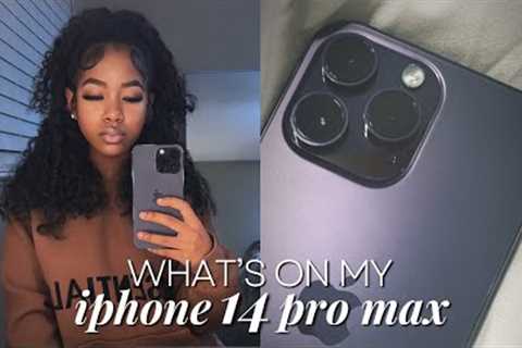 WHAT’S ON MY IPHONE 14 PRO MAX | *ios 16*