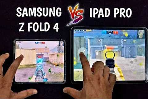 SAMSUNG Z FOLD 4 VS IPAD PRO PUBG MOBILE, BULLET REGISTRATION, GRAPHICS TEST