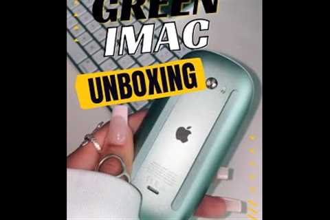 Apple iMac UnBoxing 2022 | Green iMac UnBoxing + First Impressions! 💚