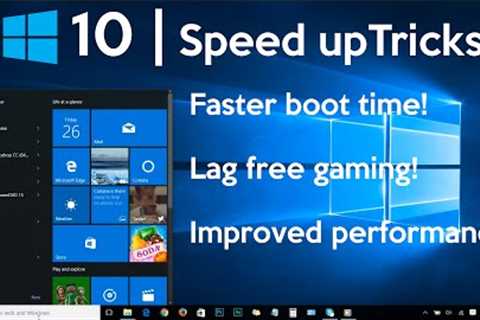 How to Speed Up Your Windows 10 Performance (best settings)