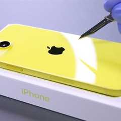 iPhone 14 Plus Yellow Unboxing and Camera Test! -  ASMR